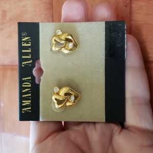 Amanda Allen Double Heart Earrings